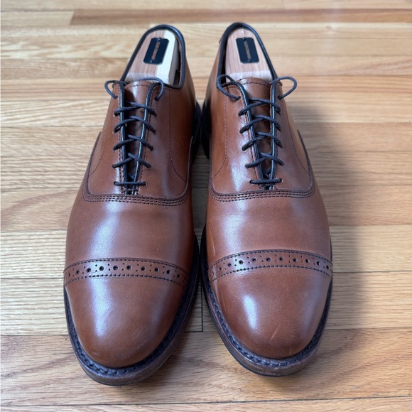 Brooks Brothers Fifth Avenue Walnut made by Allen Edmonds size 8 1/2 B (Narrow) - Picture 2 of 7